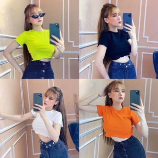 ÁO CROP TRƠN (CHẤT DÀY)