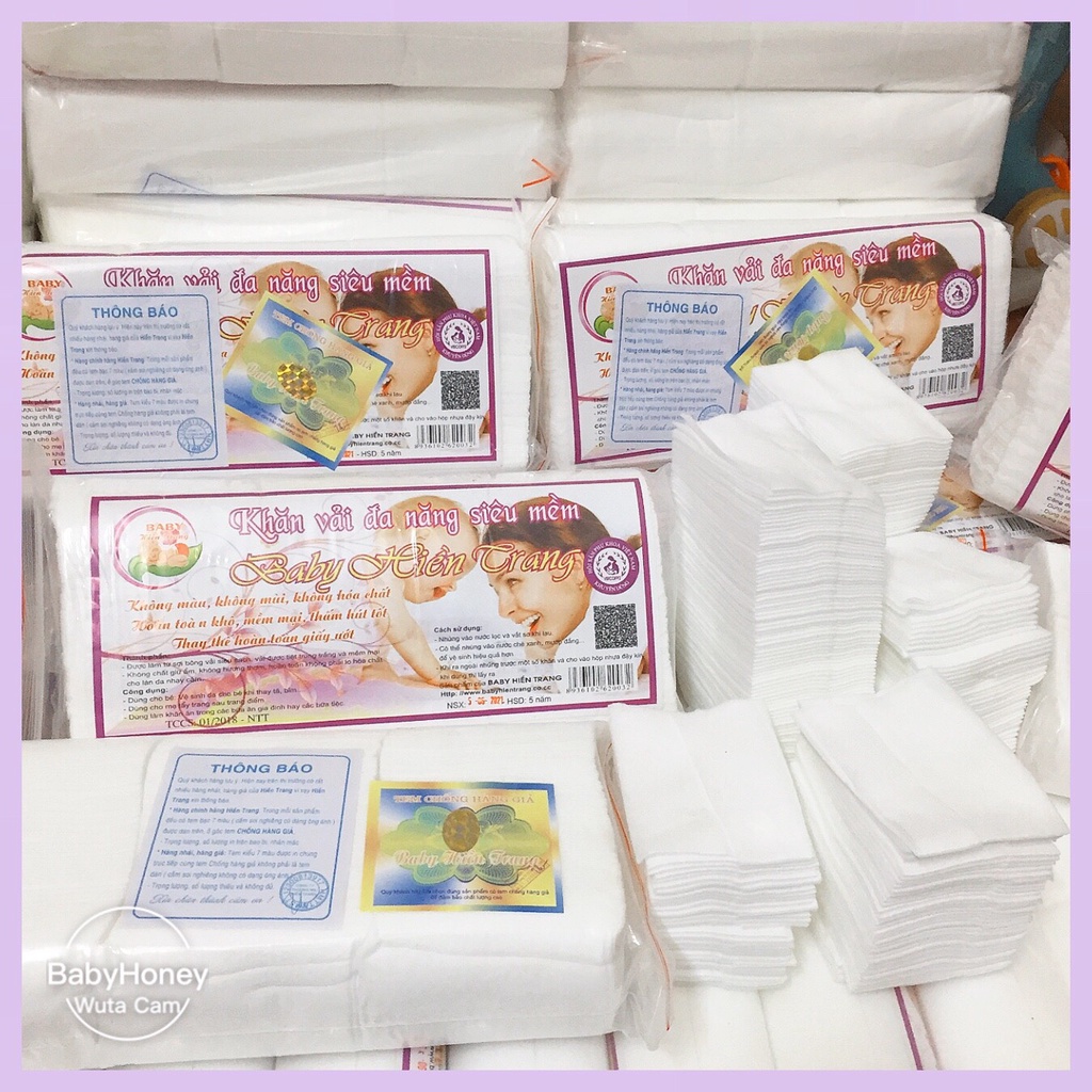 Khăn Khô Đa Năng Baby Hiền Trang Siêu Mềm (Gói 200G ~150 Tờ), Khăn Vải Khô Đa Năng Siêu Mềm Hàng Chuẩn Loại 1