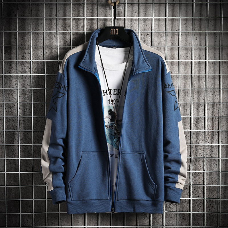 Men's Jacket Fasion Collar Culture Korean Casual Youth Jackets | BigBuy360 - bigbuy360.vn