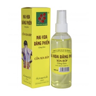 Cồn xoa bóp dạng xịt Mai Hoa Băng Phiến