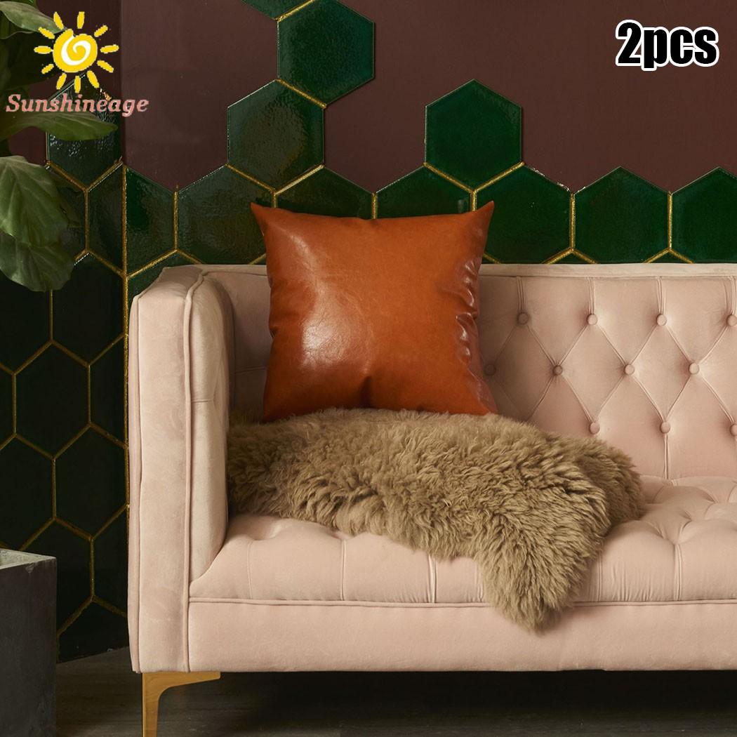 Vỏ Áo Gối Sofa Giả Da 40x40cm