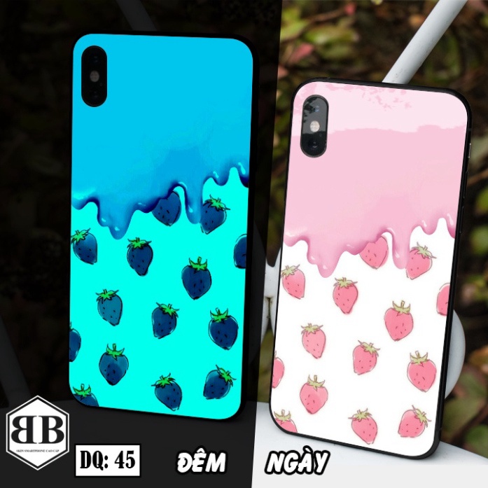 Ốp lưng kính Dạ Quang Iphone X / iphone XS / XS MAX phát sáng trong đêm in bất kỳ mẫu nào bạn thích