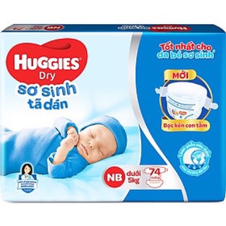 Tã dán sơ sinh Huggies NB74