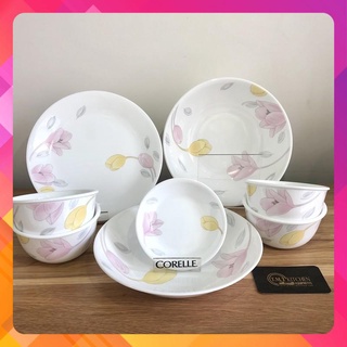 Bộ chén dĩa thuỷ tinh Mỹ Corelle Elegant City 8 món 8-EC-LP
