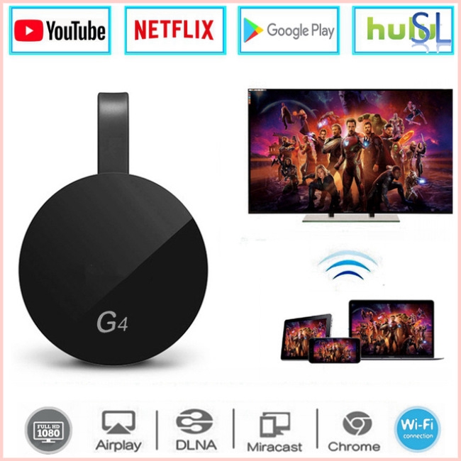 Thiết bị truyền tín hiệu màn hình không dây Google Chromecast 2 / 3 / 2018 Android X youtube