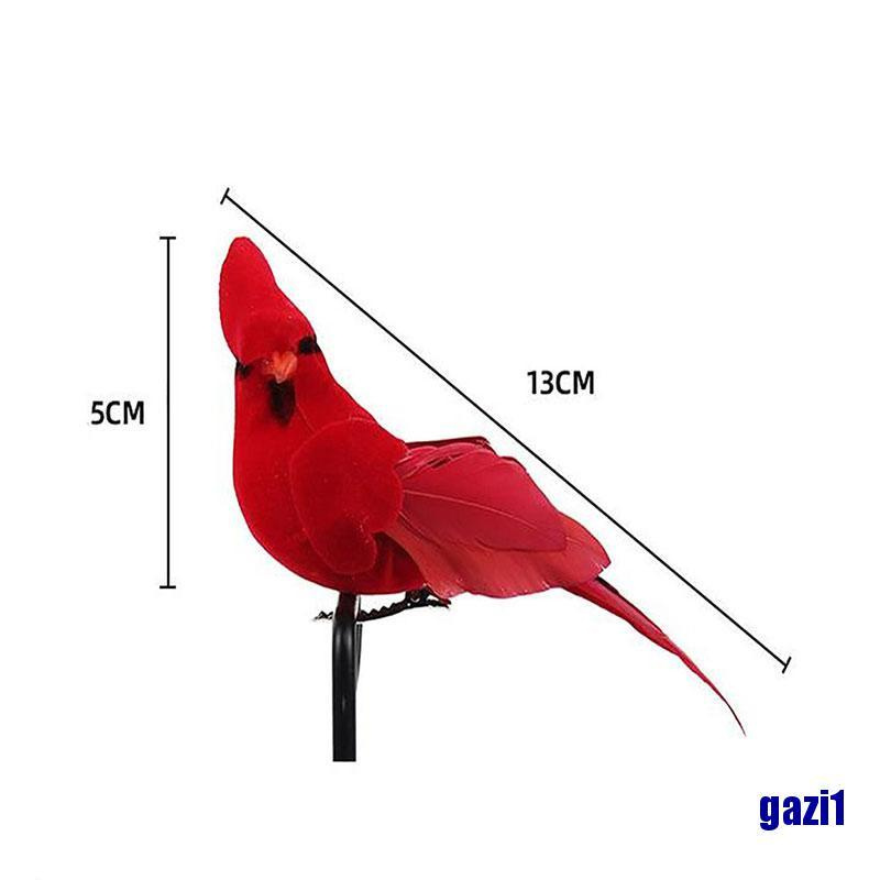 (gazi1) Creative Foam Feather Artificial Parrots Imitation Bird Model Garden Decoration