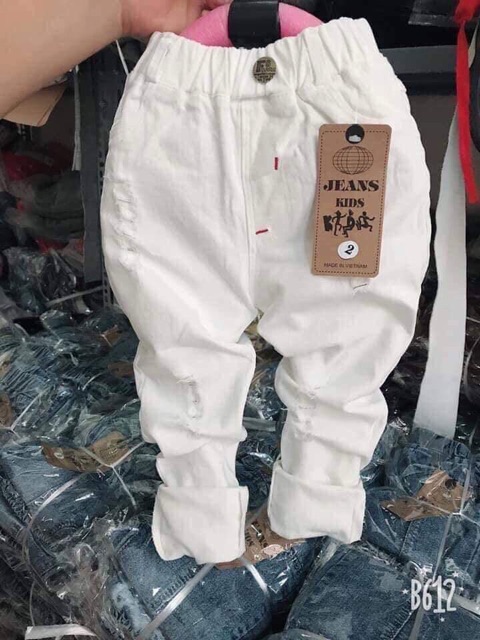 [NHẬP KIDTET hoàn 15% xu đơn 150k] Quần jeans mềm cho bé trai bé gái