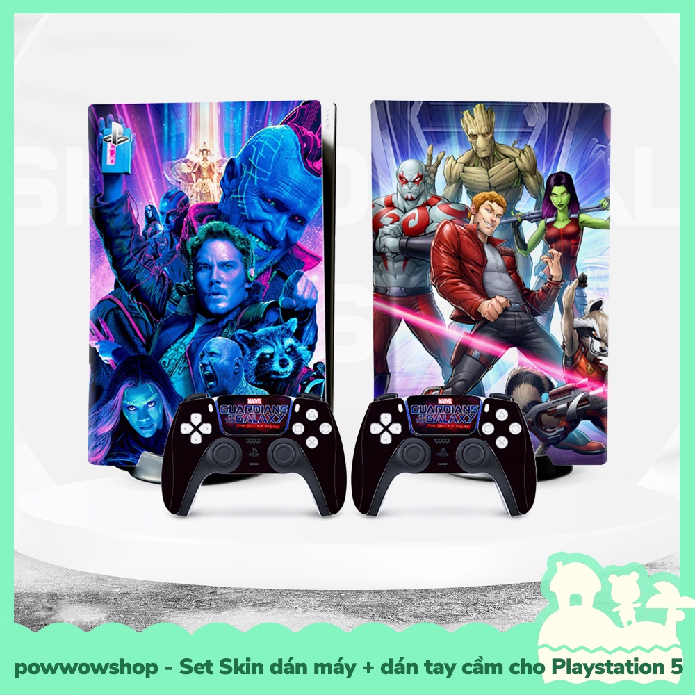 [Sẵn VN - Hỏa Tốc] Phụ Kiện Set Skin Decal Dán Máy Game Và Tay Cầm Cho Máy Game Playstation 5 PS5 Amazing Manga &amp; Comics