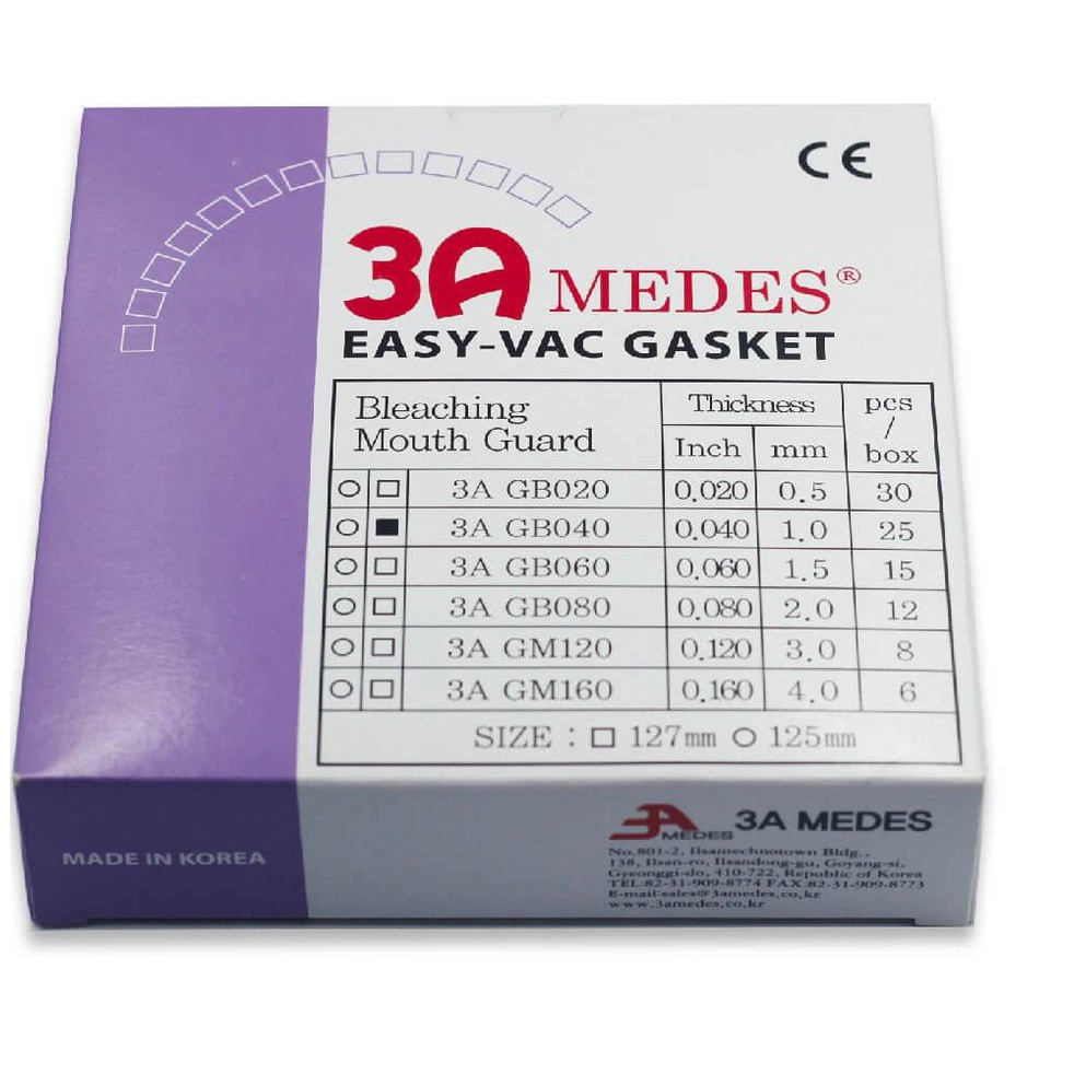 Miếng ép máng tẩy 3A Medes Hàn Quốc cứng / mềm dày 1mm loại miếng