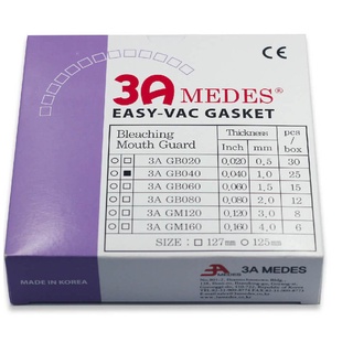 Miếng ép máng tẩy 3A Medes Hàn Quốc cứng / mềm dày 1mm nguyên hộp