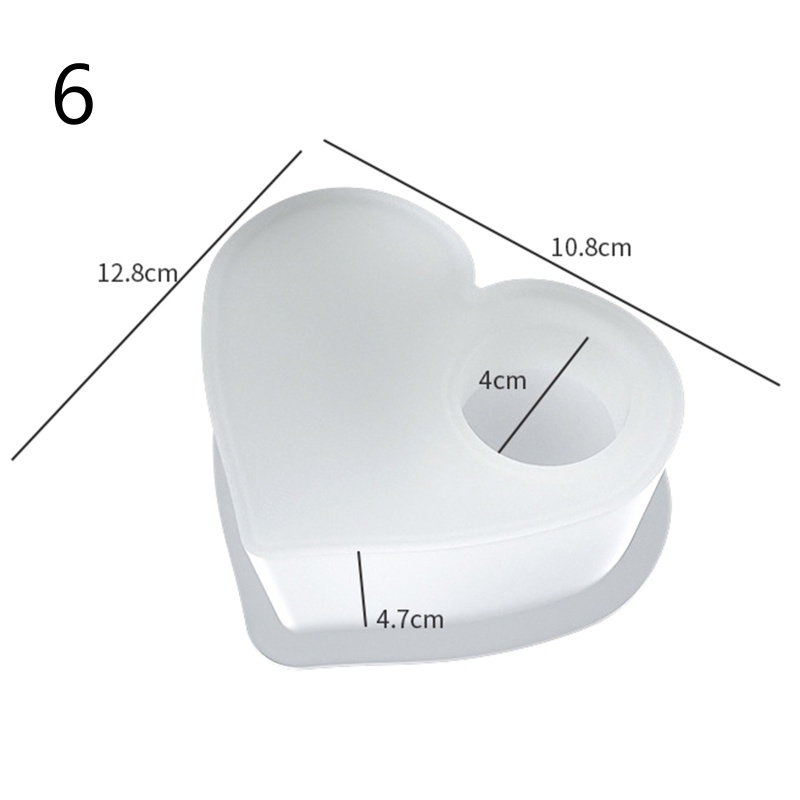 Khuôn Silicone Làm Giá Đỡ Đèn Cầy Bằng Nhựa Epoxy Trong Suốt