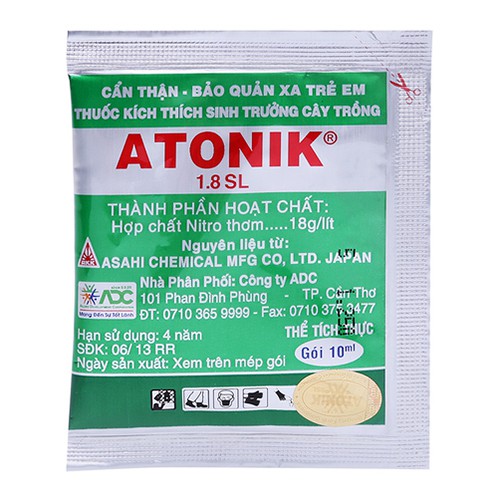 Set 4 gói thuốc kích thích tăng trưởng, nảy mầm Atonik