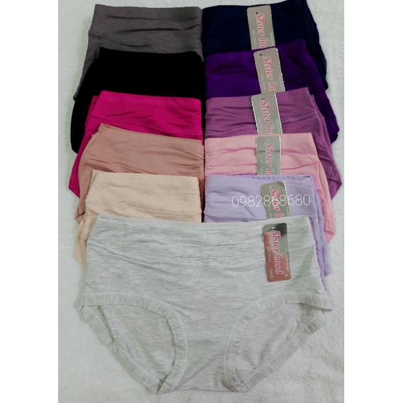 Quần lót cotton kháng khuẩn mềm mịn, Quần lót cạp cao Thái Lan SH 3044