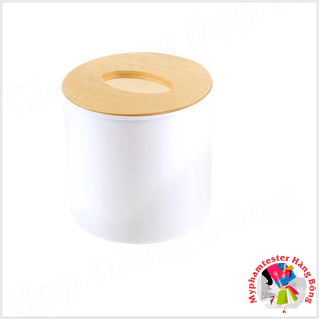 Hộp đựng dấy tròn chữ nhật đa năng mặt gỗ hàng cao cấp 100% nhập khẩu