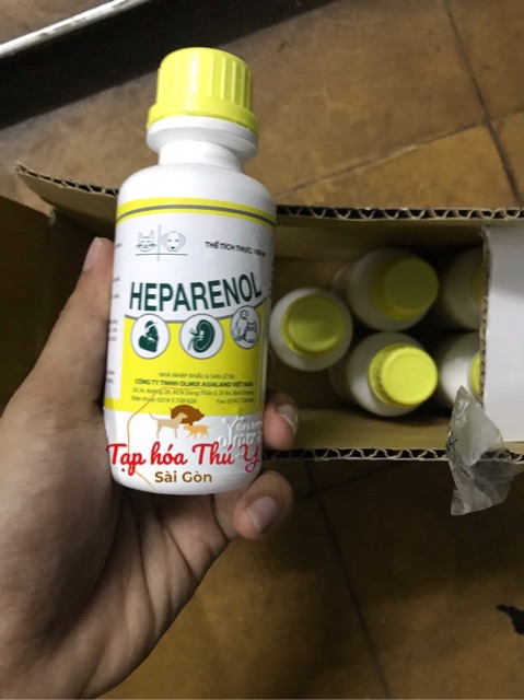HEPARENOL thuốc bổ gan, giảm béo phì cho chó mèo thú cưng - Tạp hóa thú y sg