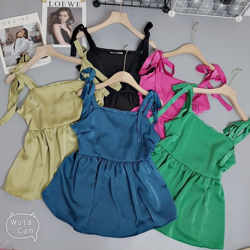 Áo kiểu nữ xếp ly 3 tầng tay bồng tiểu thư bánh bèo nữ tính phong cách Hàn quốc Liaofashion UV73