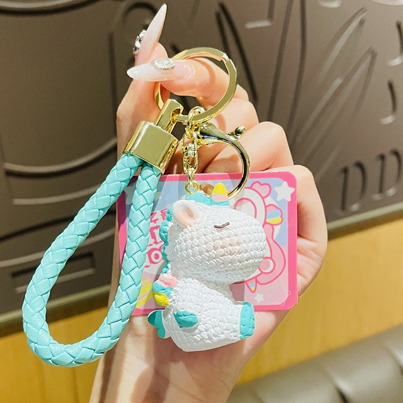 Móc Khóa Hình Kỳ Lân Bằng Len Xinh Xắn Dễ Thương