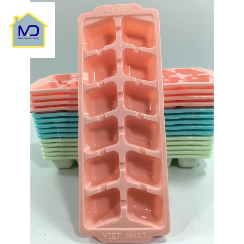 (hot) (Combo 3 khay) làm đá 12 nhựa Việt Nhật (12 viên) - Hàng Chất Lượng, Giá Siêu Rẻ