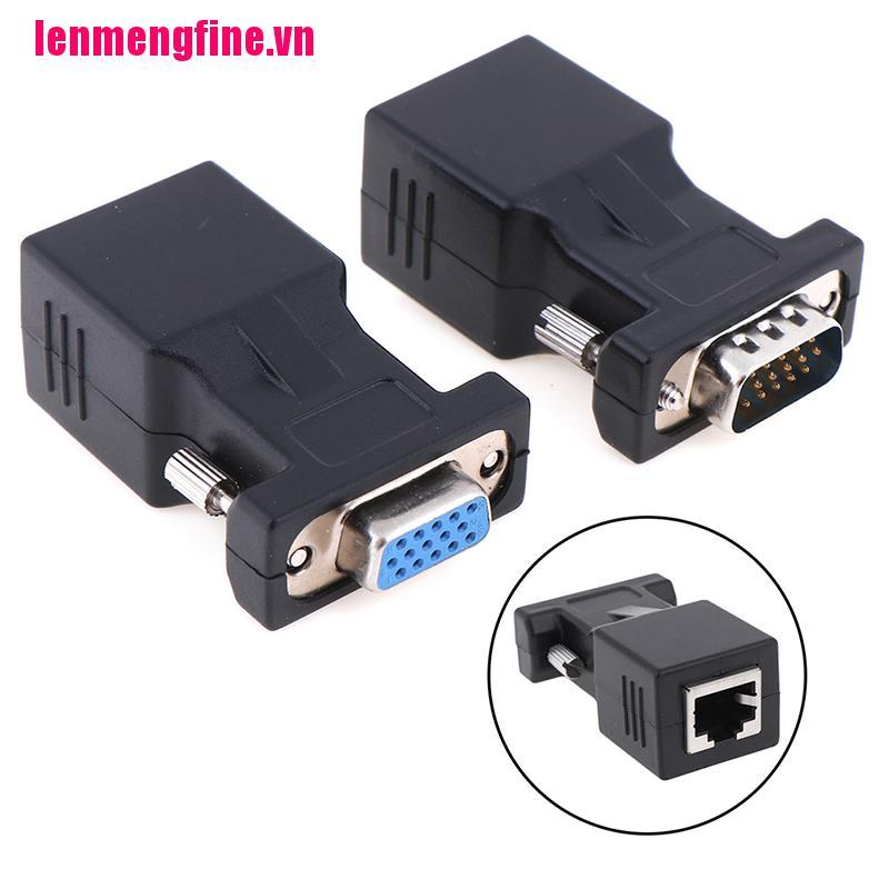 Đầu Chuyển Đổi Từ Cổng Vga Sang Rj45 15pin