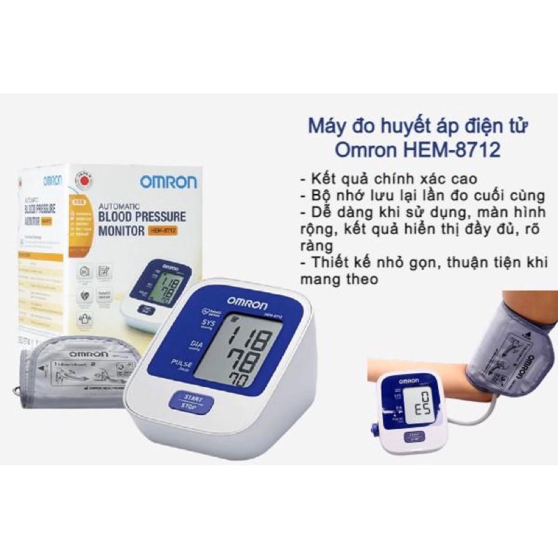 Máy đo huyết áp tự động OMRON 8712
