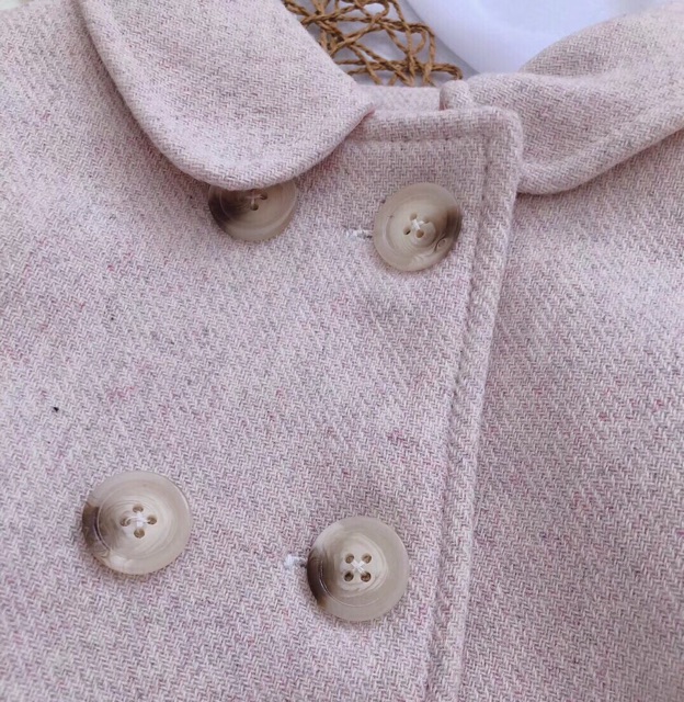 Áo khoác dạ bé gái