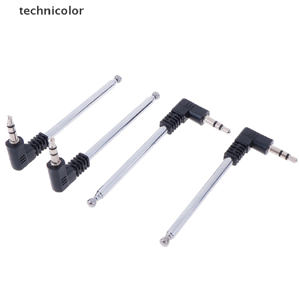 technicolor 4pcs metal Cell Phone Multi Purpose 3.5mm FM Radio Antenna 8.8 inch Long  TYG
