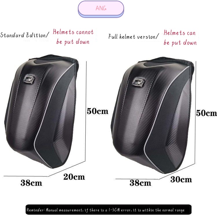 Ba Lô Đeo Vai Vỏ Cứng Chống Thấm Nước Chuyên Dùng Khi Lái Xe Mô Tô