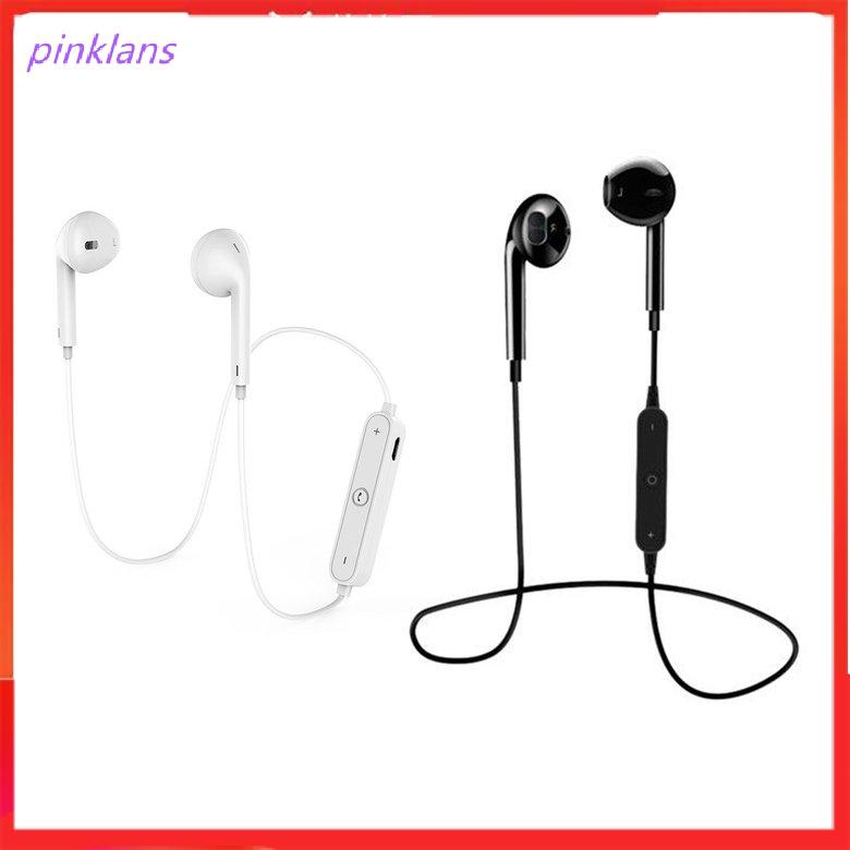 Tai Nghe Bluetooth Không Dây Pinklans S6 Cho Iphone Samsung