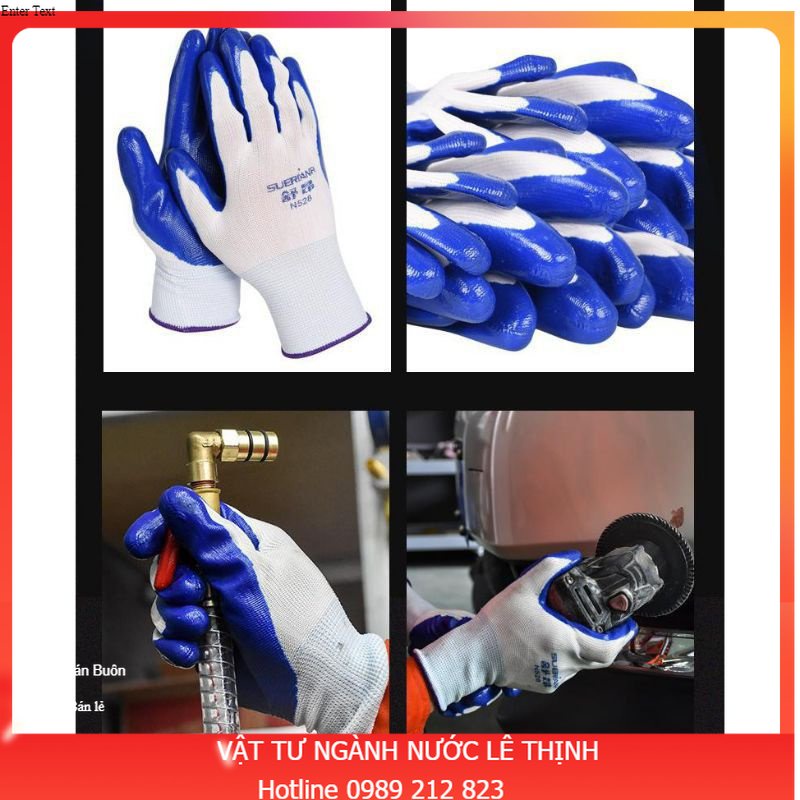 Găng tay SƠN bảo hộ Lao động sơn xanh