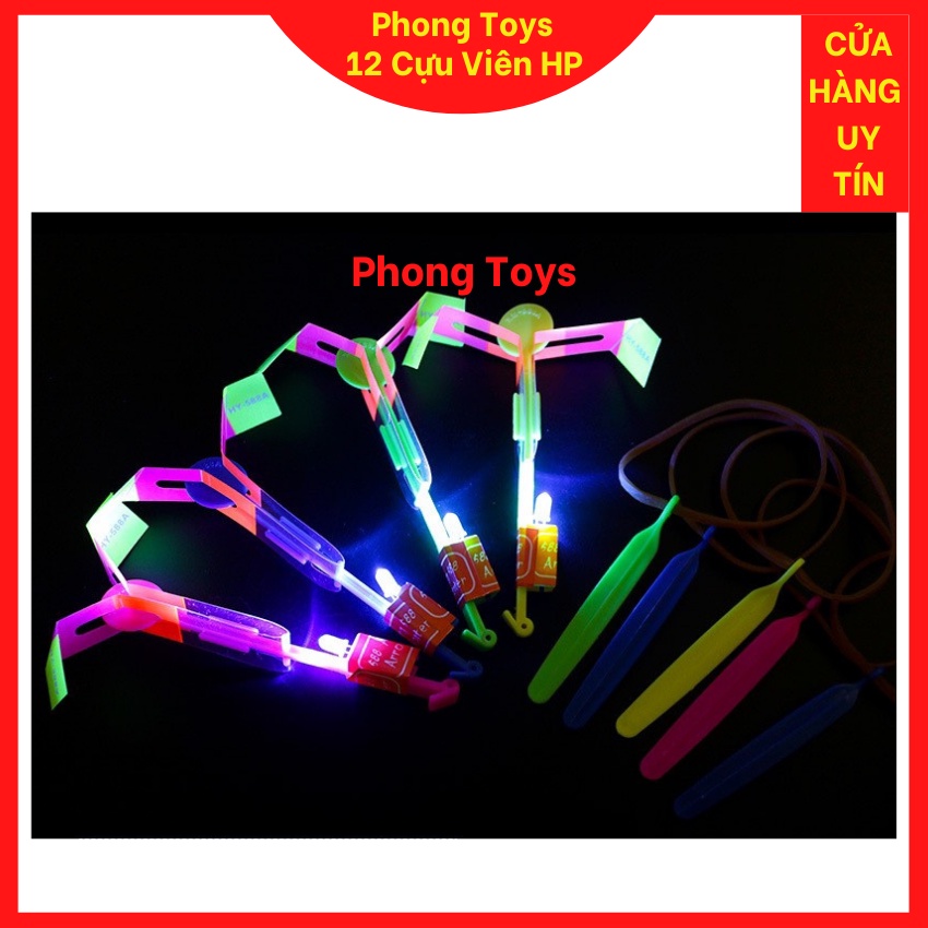 ĐỒ CHƠI CHONG CHÓNG XOAY CÓ GẮN ĐÈN LED BAY SIÊU CAO LÊN TRỜI