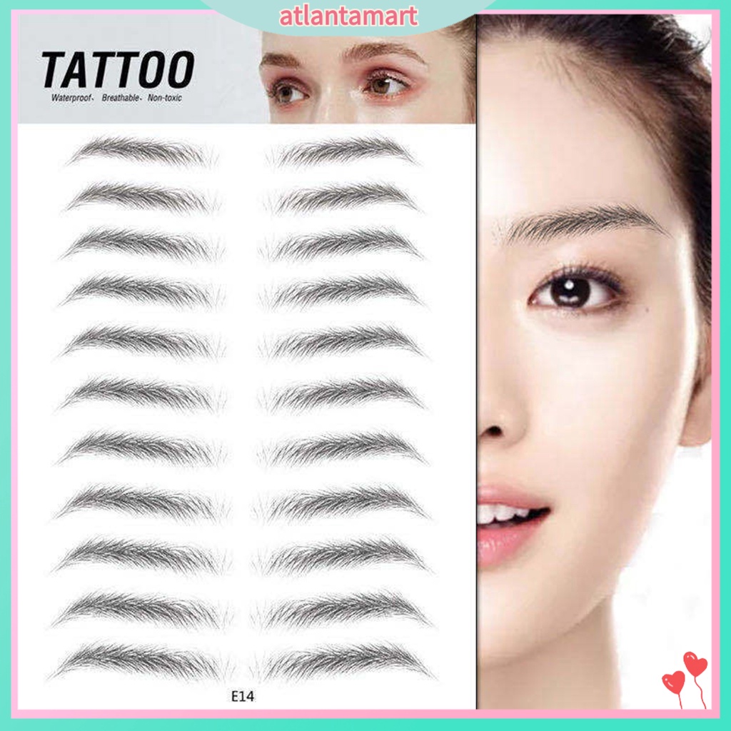Miếng Dán Trang Điểm Lông Mày 3D Lâu Trôi Chống Thấm Nước Cho Nữ