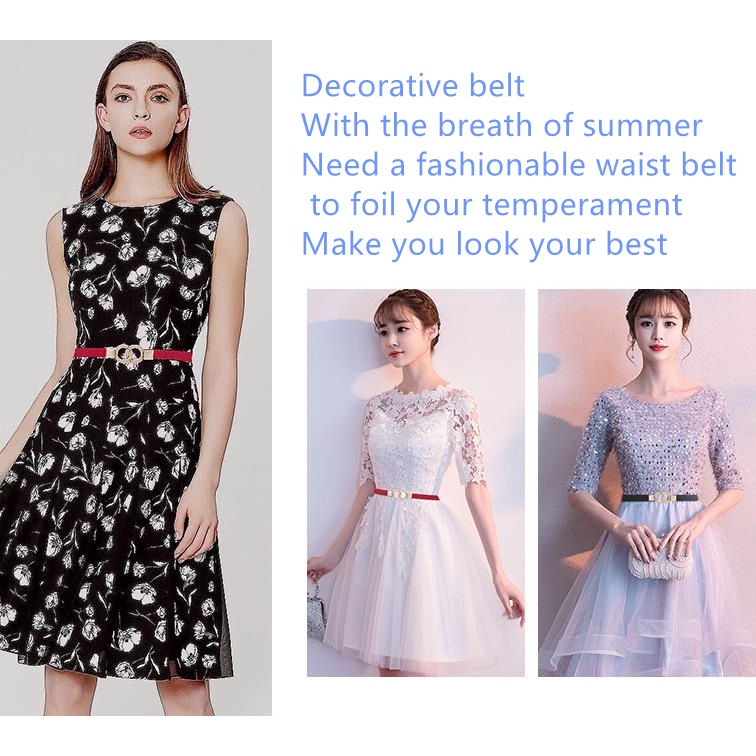 Thắt Lưng Da Thật Màu Đen Thời Trang Cho Nữ