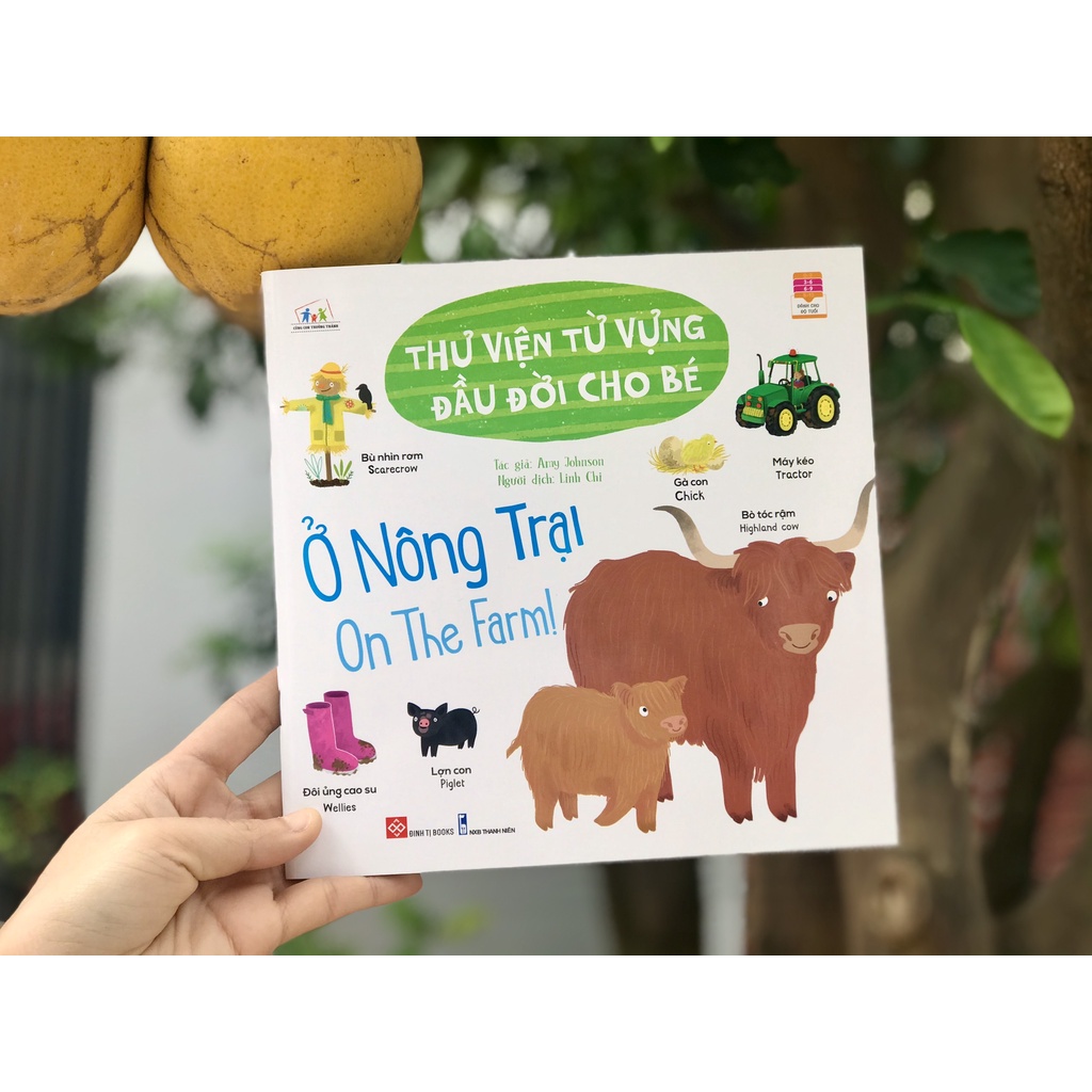 SÁCH - Thư viện từ vựng đầu đời cho bé - Ở nông trại - On the farm!
