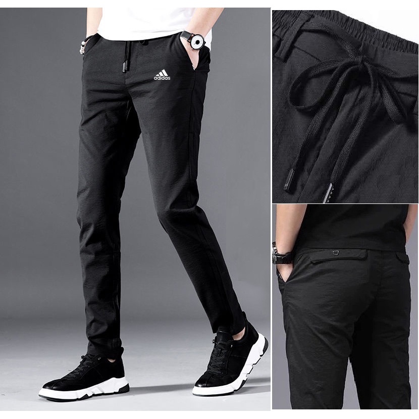 Quần dài thể thao Adidas vải cotton co giãn thời trang mùa hè size 28-38 cho nam