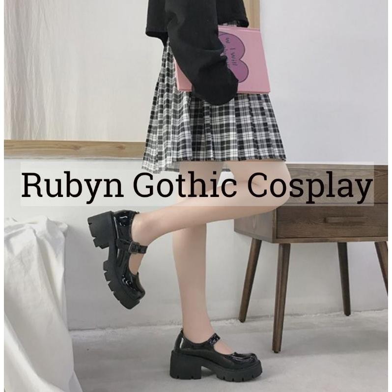 [CÓ SẴN] 🍁 Giày Lolita Oxford đế cao cosplay học sinh Nhật Bản ( BÓNG VÀ NHÁM ) -h91 | BigBuy360 - bigbuy360.vn