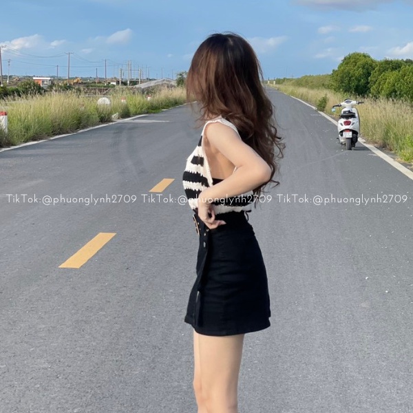 Áo len nữ ,áo len sát nách ,áo 3 lỗ nữ sọc ngan form rộng ulzzang PLA25