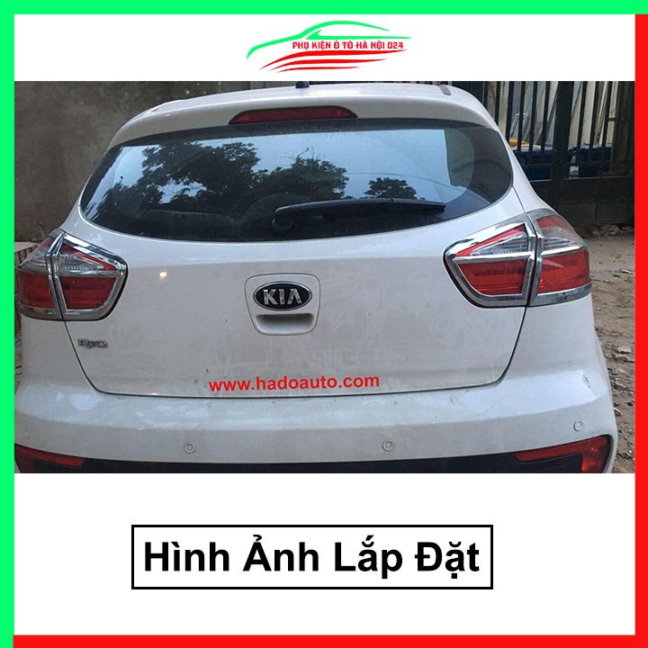 Ốp viền đèn pha hậu mạ crom Kia Rio 2018-2020 chống trầy trang trí bảo vệ xe