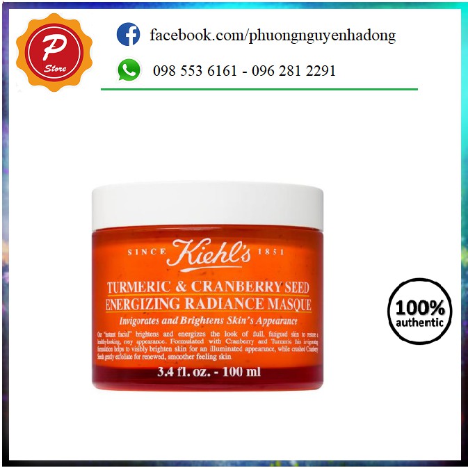 (Có bill) Mặt nạ Nghệ Kiehl’s Tumeric and Cranberry Seed Mask