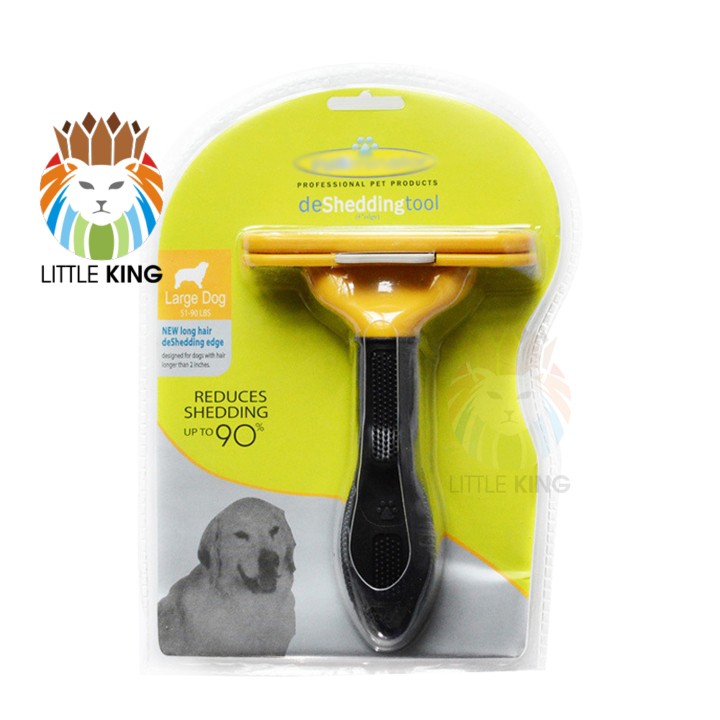 Lược chải lông cho chó Furminator có nút bấm cho chó cỡ lớn trên 20kg Little King pet shop