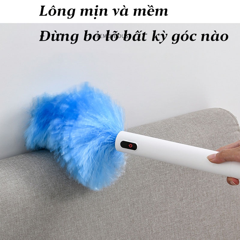 Chổi Lông Quét Bụi Tĩnh Điện Tự Động 360° Cao Cấp