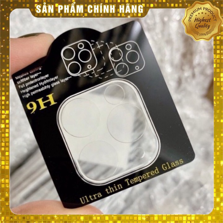 Kính Cường Lực Camera iPhone 11/ iPhone 11 Pro/ iPhone 11 Pro Max - Full Cam và Mắt Cam