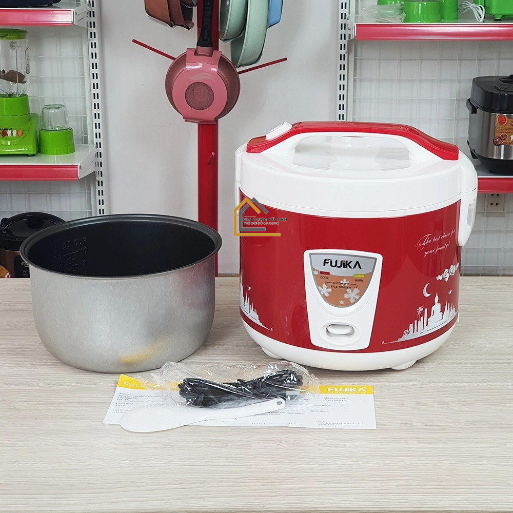 Nồi cơm điện đa năng , nồi cơm điện FUJIKA lắp gài thông minh chống dính hàng chính hãng bảo hành 12 tháng