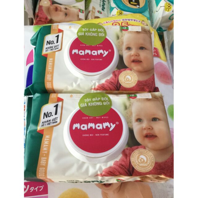 [Mã 99FMCGSALE1 giảm 10% đơn 250K] Giấy ướt mamamy nắp nhựa 100 tờ- không mùi