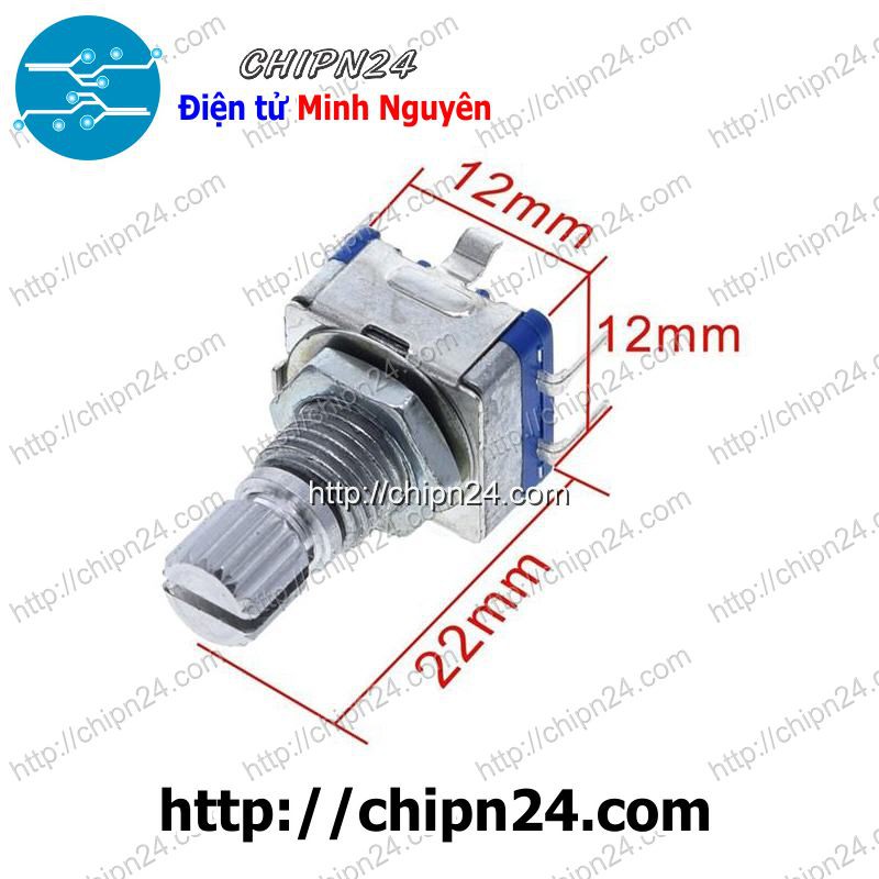 [1 CÁI] Biến trở Encoder EC11 15mm Trục Hoa