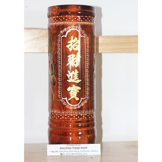 Ống Đựng Hương Nhang Gỗ Sen