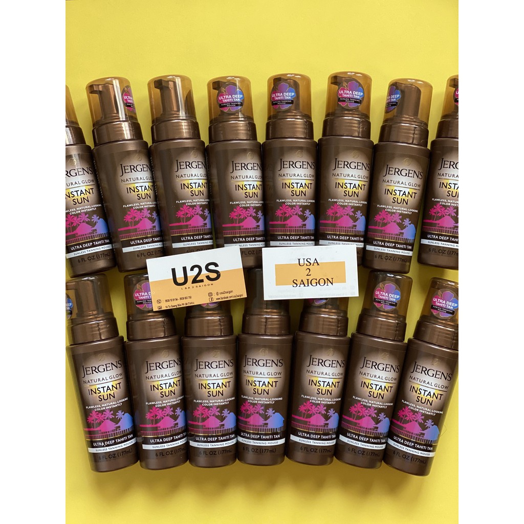 Kem Nhuộm nâu da Jergens Natural Glow Instant Sun Mousse Fake Tanning Self tanning | BigBuy360 - bigbuy360.vn