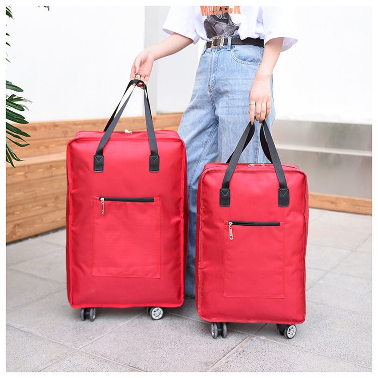 Túi Mua Sắm Di Động Sức Chứa Lớn Có Bánh Xe Kéo Mới Di Động Có Thể Gập Lại Không Áp Lực Cao Chống Bụi Bẩn Chống Rơi Thời Trang Đẹp Mắt Có Thể Kéo Lên Được