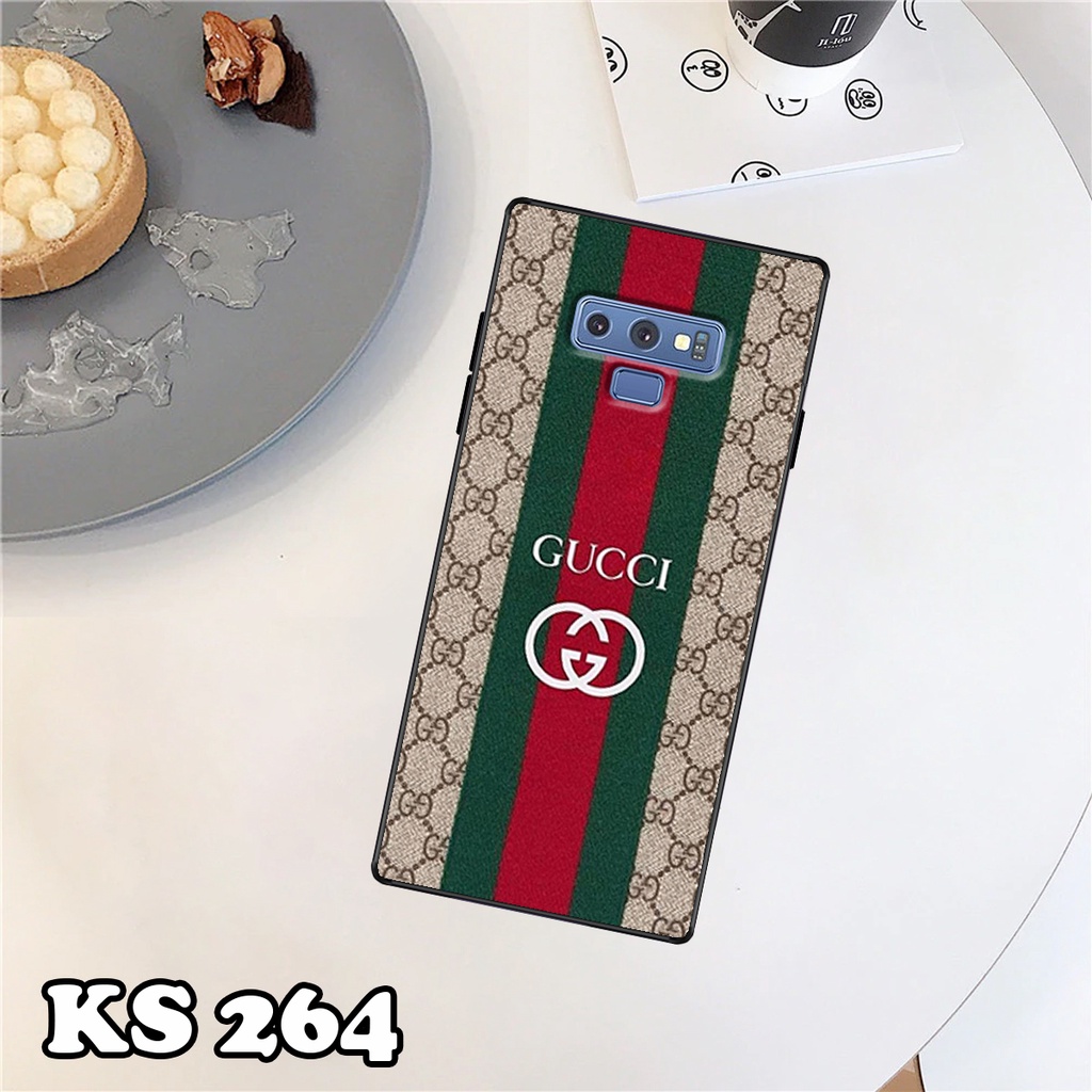 Ốp lưng Samsung Note 9 - Samsung Note 8 - Samsung Note 7 (Note Fe) - Ốp in hình ＧＵＣＣＩ - Lưng nhám viền TPU