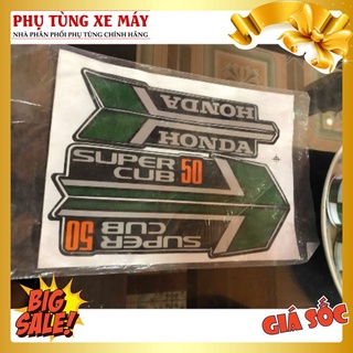 Miễn phí vận chuyển - Bộ tem xe honda Cub 3 lớp cho Cub 50 phân khối