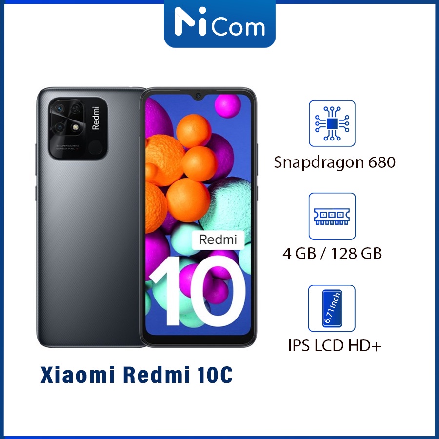 ✑۩✘Điện Thoại Xiaomi Redmi 10C 4GB/128GB - Snapdragon 680 Bảo Hành Chính Hãng 18 Tháng